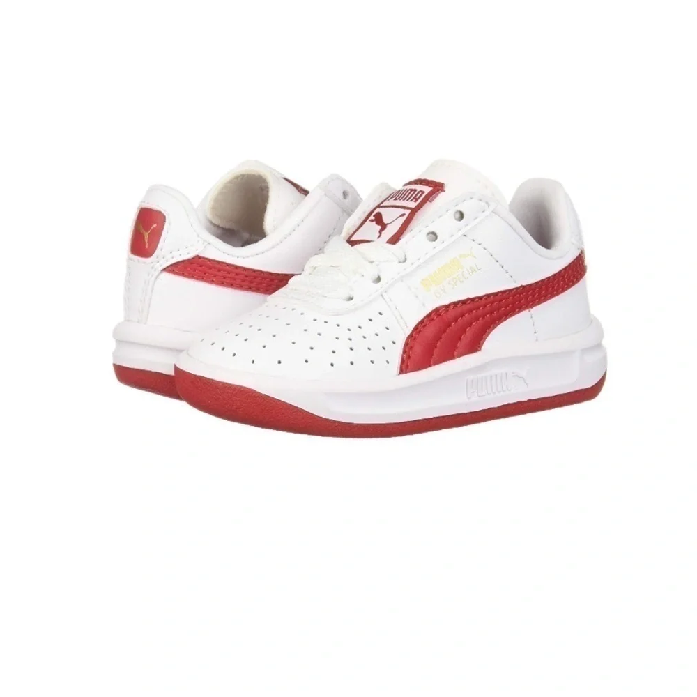PUMA Gv special pink and white low top sneakers size 2